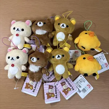리락쿠마 고무 끈 포함 마스코트 8개 세트