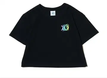 FJORD 기념일 T셔츠 블랙 크롭 여성용