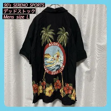 [데드스탁] 90's SERENO SPORTS 레이온 알로하 셔츠