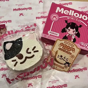 mellojoy 스퀴즈 구-구- 토스트 시리즈 냥코족 턱시도 고양이