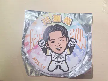 영건 가챠 호크스 카와세 아키라 다이제스트 Ver. 100mm 캔뱃지