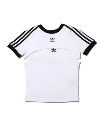 adidas 아디다스 미니 티셔츠 x 탱크탑 화이트 상의