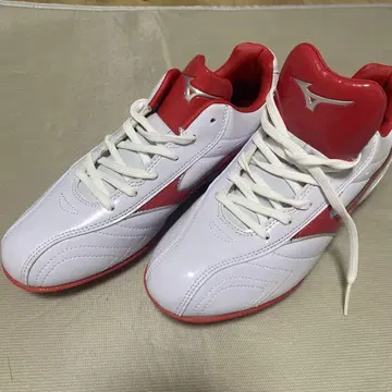 Mizuno 스파이크 슈즈 화이트/레드 25.5cm