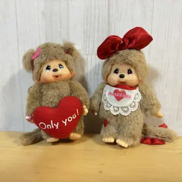몬치치 키링 2개 세트 하트 몬치치 30주년 오토나 라보