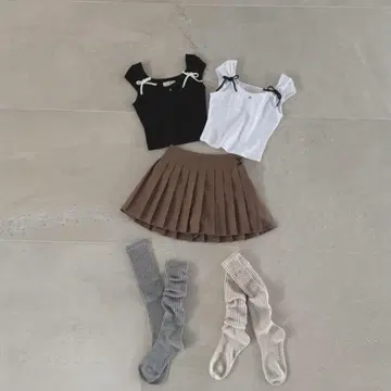 andmary 앤드마리 tina ribbon tops 블랙