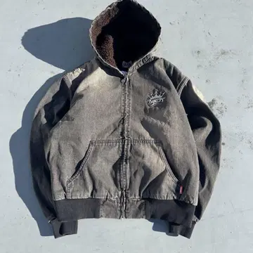 9090 킹 로고 King Logo Slub Denim Zip
