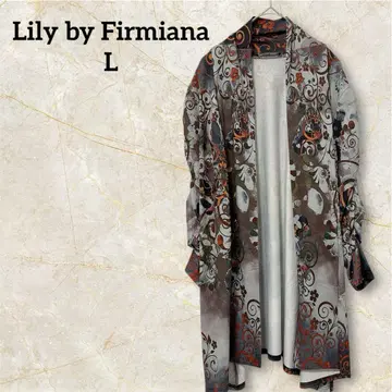 Lily by Firmiana [ L ] 꽃무늬 롱 가디건 다크 컬러