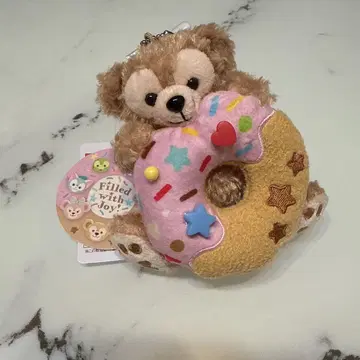 더피 봉제 인형 배지 도넛 디즈니씨
