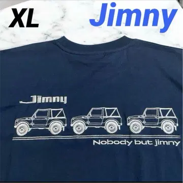 짐니 티셔츠 스즈키 Jimny 반팔 자수 로고 네이비 XL 새상품