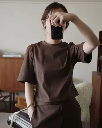 imperf Carve T-shirts / Brown