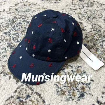 Munsingwear 네이비 캡 별 펭귄 자수 FREE 사이즈