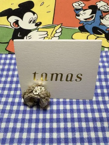 미사용 새상품 tamas 타마스 이어커프 감싸인 꽃다발