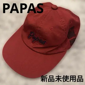 Papas 파파스 와펜 레드 캡 M 사이즈 택 포함 미사용 새상품