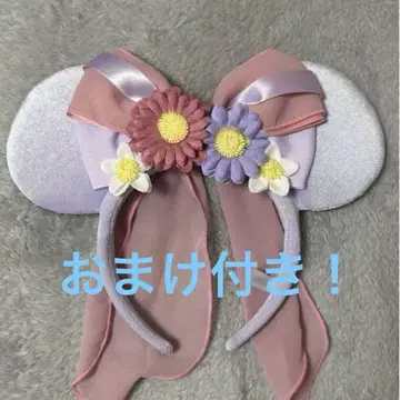 미키 모양 귀 머리띠 파스텔 핑크