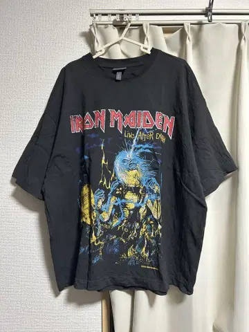 h&m iron maiden 티셔츠 XL