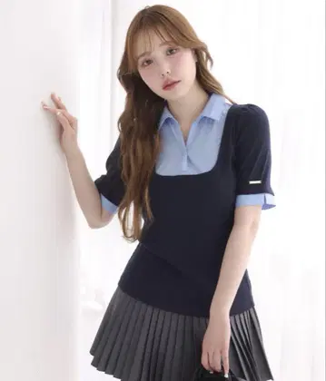 one after another NICE CLAUP 셔츠 (파랑)