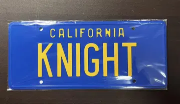 번호판 KNIGHT 나이트 라이더