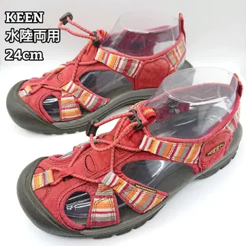 KEEN 킨 24cm 샌들 수상 겸용 워터프루프 빨간색 레드