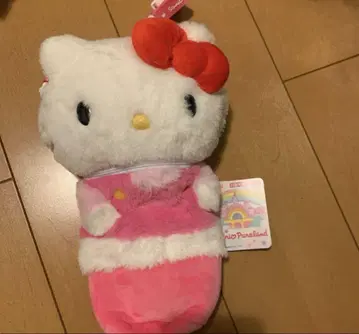 헬로키티 봉제 인형 파우치 숄더 끈 가방