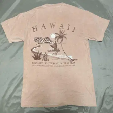 Vintage Hanes 하와이 T셔츠 베이지 M 사이즈
