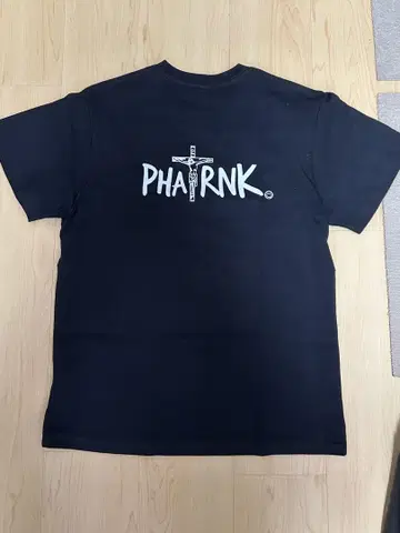 PHATRNK 블랙 티셔츠 백 프린트