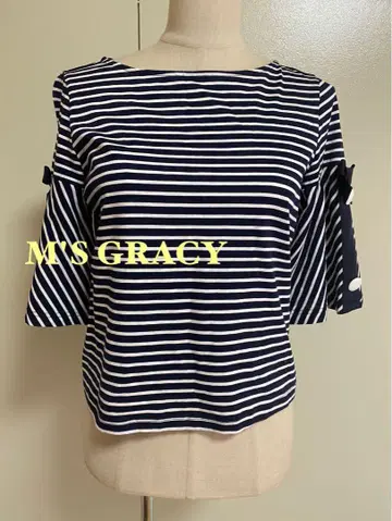 M'S GRACY 보더 5부 소매 상의