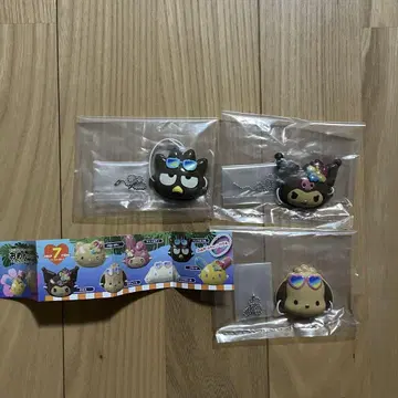 산리오 가챠 가면 컬렉션 햇볕에 탐 3세트