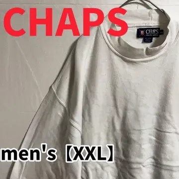 Y27 [ CHAPS ] 원포인트 긴팔 상의 [ XXL ] 화이트