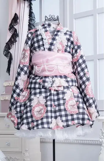 Palelfy 파르엘피 유카타 유카타 드레스 프린세스 유카타 세트