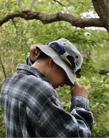 L-XL STABRIDGE Bandana Jungle Hat steel