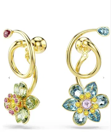 Swarovski 플라워 귀걸이 Idyllia 드롭 귀걸이