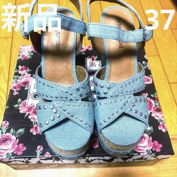 Jeffrey Campbell 데님 플랫폼 샌들 미사용품. 23,