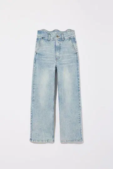 Eaphi WAVE DESIGN HIGH WAIST DENIM
