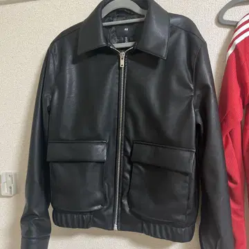 ZARA 블랙 가죽 숏 자켓