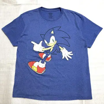 90~00년대 SONIC 소닉 애니메이션 반팔 티셔츠 XL SEGA 파랑