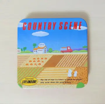 쇼와 레트로 산엑스 컨트리 신 COUNTRY SCENE 캔 케이스