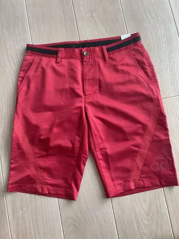 adidas 골프용 레드 숏팬츠 L/G