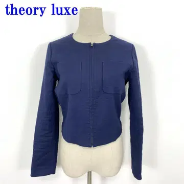 theory luxe 노카라 자켓 네이비 블루종 C2180