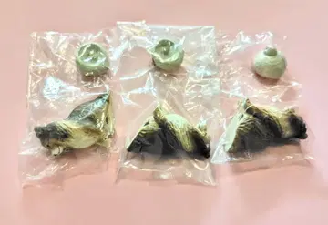 아카네의 나무 조각 오리와 개 셔틀랜드 쉽독 3개 세트