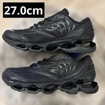 미사용 새상품! MIZUNO WAVE PROPHECY LS 블랙 스니커즈