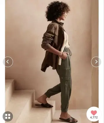 BANANA REPUBLIC 텐셀 카고 조거 팬츠