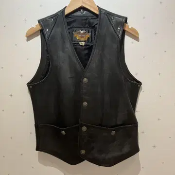 할리데이비슨 가죽 베스트
