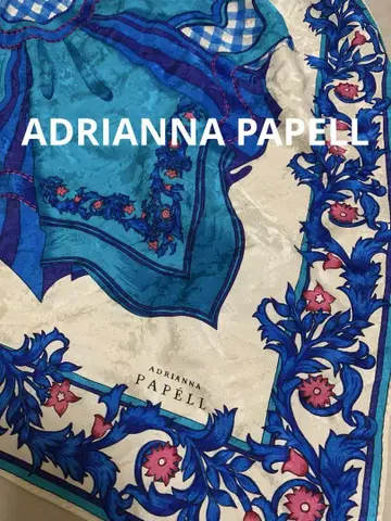 ADRIANNA PAPELL 꽃무늬 스카프 대형