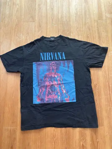NIRVANA 그래픽 티셔츠 SLIVER XL 블랙
