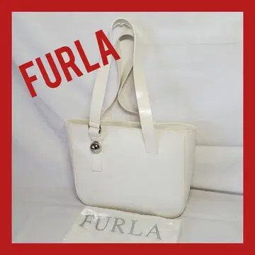 [새상품급] FURLA 화이트 미니 토트백 수납 봉투 포함