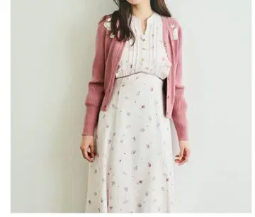 새상품급 레스 빠세 하트 프린트 꽃무늬 롱 원피스 금년