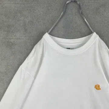 NEWERA 뉴에라 (L) 백 프린트 긴팔 티셔츠 원포인트 화이트