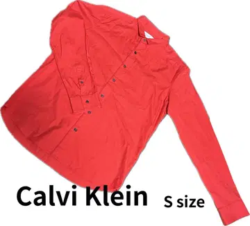 [새상품급] Calvi Klein 긴팔 셔츠 S 레드 캘빈클라인 빨간색