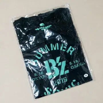 M 사이즈 B'z SUMMER SONIC 2019 티셔츠 블랙 굿즈