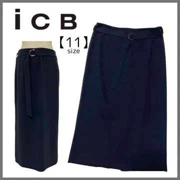 ICB 아이씨비 온워드 종아리 기장 스커트 리본 벨트 포함 11